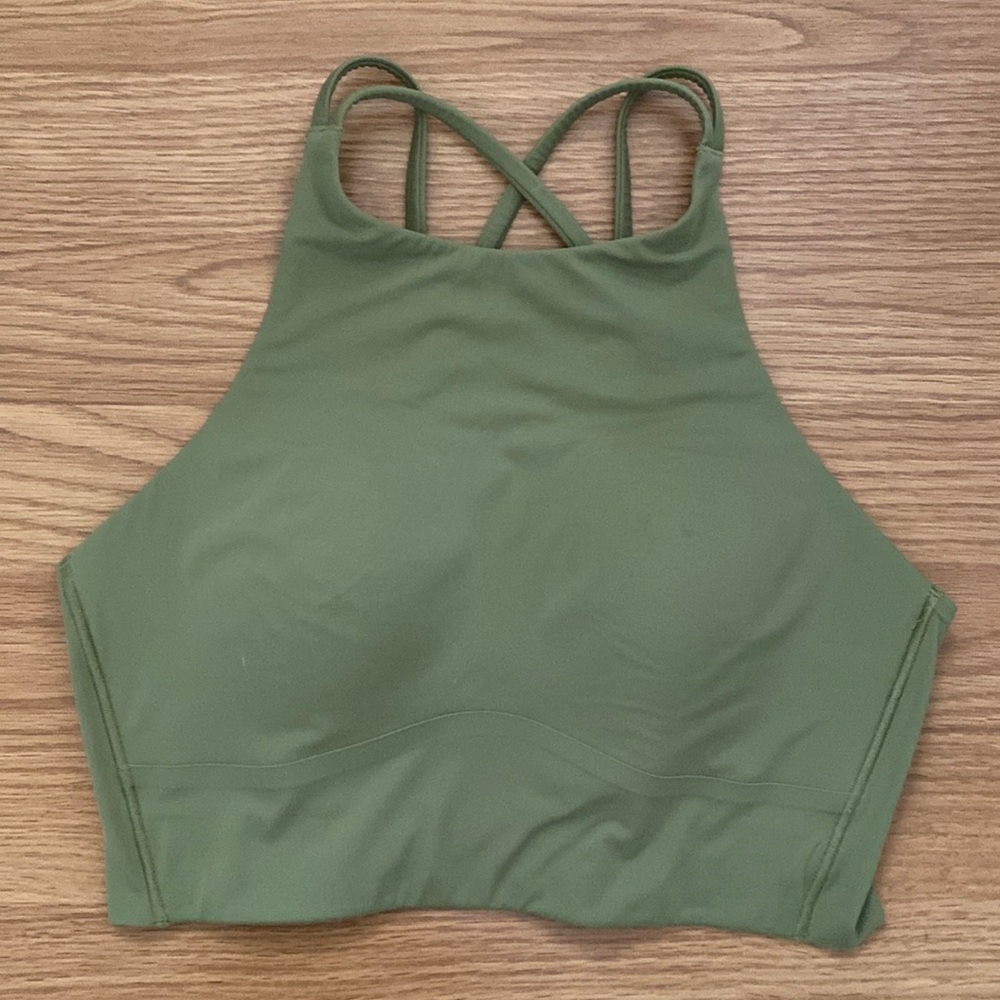 ❤️ Like a Cloud Longline Bra High Neck Light Support, B/C Cup Size 8 NWOT